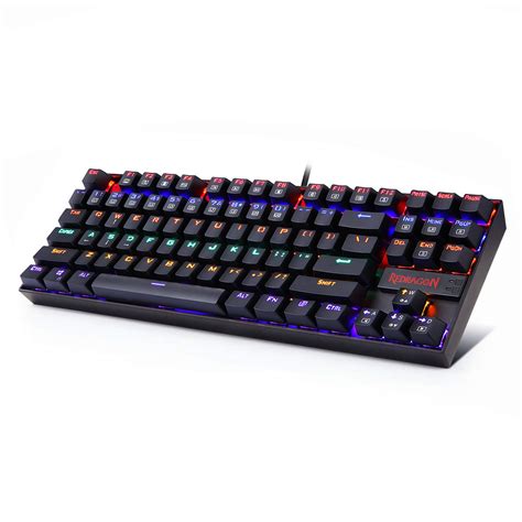 Buy Redragonk552 Mechanical Gaming Keyboard 87 Key Rainbow Led Backlit