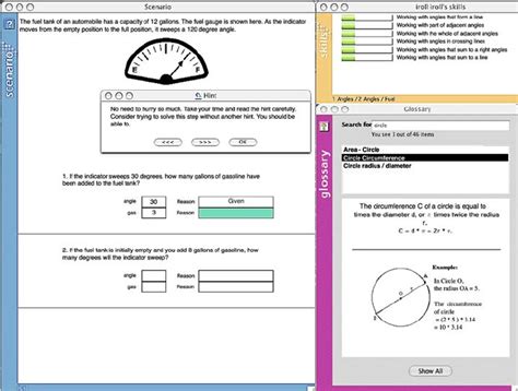 The Help Tutor Is Integrated With A Cognitive Tutor For Geometry It