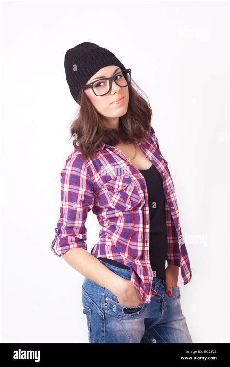Hipster Woman Portrait Girl People Hi Res Stock Photography And Images