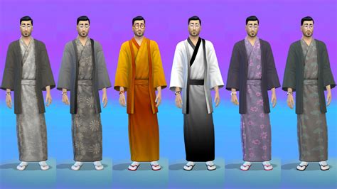 Sims 4 Male Open Kimono