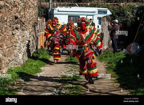 Caretos De Podence Traditional Mask And Carnival At Podence Trás Os