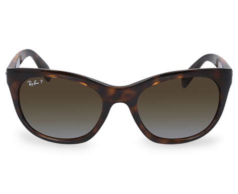 ray ban women s cat eye rb4216 polarised sunglasses tortoise brown au