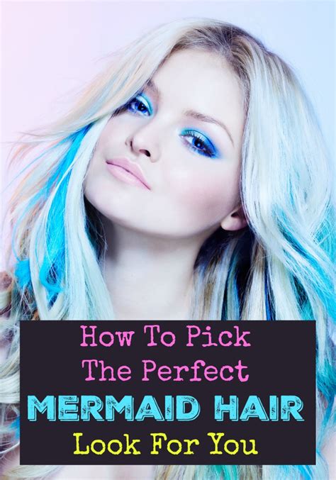 Short layered mermaid hair colour. How To Pick The Perfect Mermaid Hair Look For You