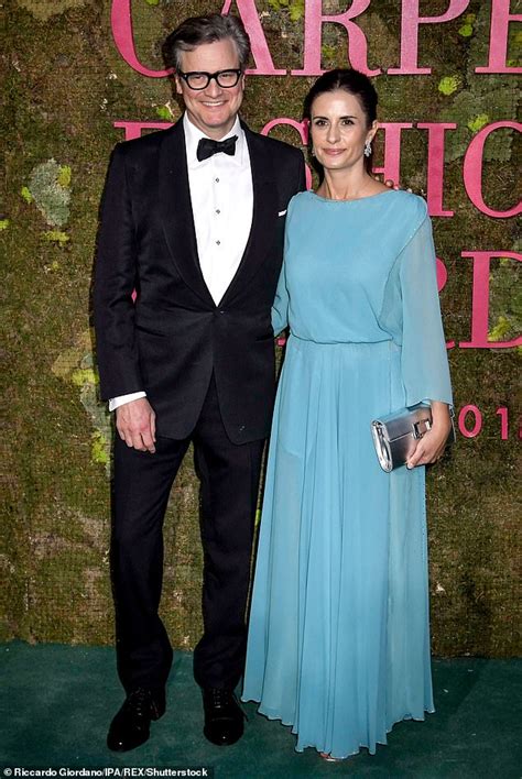 Colin Firth S Wife Livia Dazzles In Ethereal Blue Gown At The Green Carpet Awards In Milan