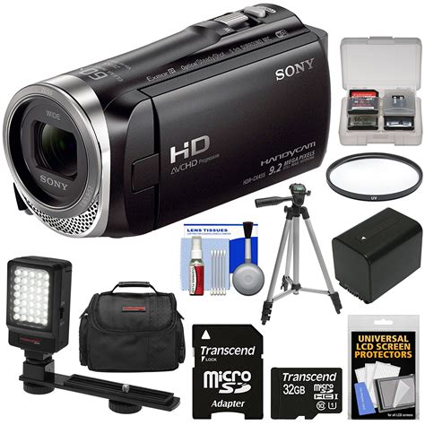 sony handycam hdr cx455 8gb wi fi hd video camera camcorder with 64gb card