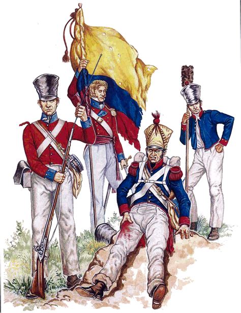 Colombia has been in civil war for more than 50 years, and even though their. TRANS_Venezuelan_infantry_incl_British_legion_1821.gif ...