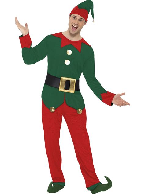 Elf Costume Santas Little Helper Red And Green Funny Xmas Christmas Fancy Dress Abracadabra