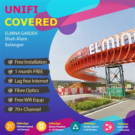 Save time by contacting us. Unifi Shah Alam coverage - fibre broadband internet Elmina ...