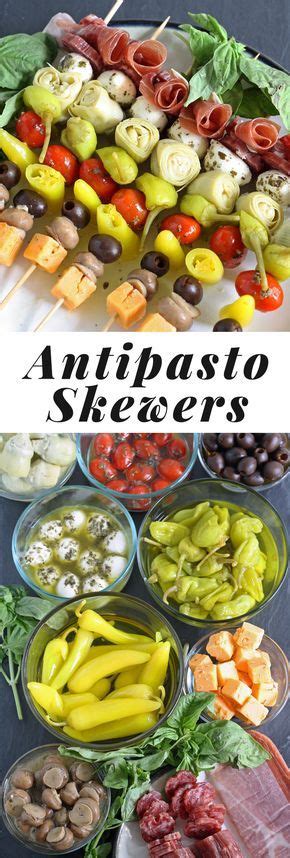 I went to a heavy appetizer wedding a few years ago…and it was fantastic! Antipasto Skewers recipe - the perfect easy party ...