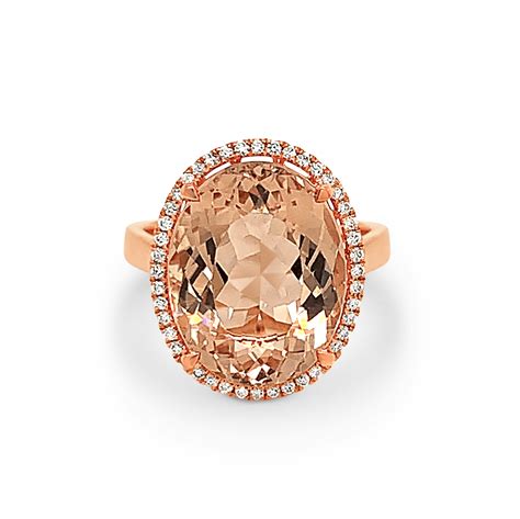Morganite And Diamond Ring Argyle Jewellers