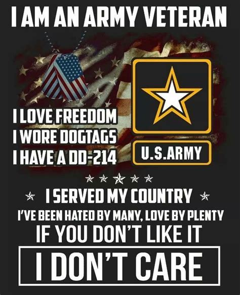 I Am An Army Veteran Army Veteran Military Life Quotes Military