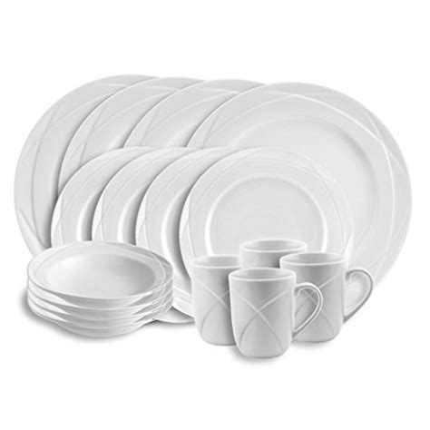 Empire Collection Emp9600 Acadia Porcelain 16 Piece Dinnerware Set