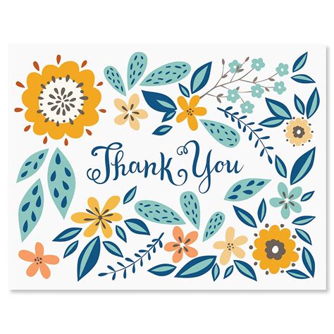 Check spelling or type a new query. Spring Floral Thank You Note Cards | Current Catalog