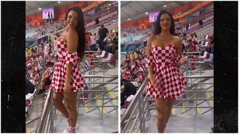 model wears revealing outfit to world cup game despite qatar dress code youtube