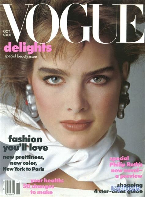 Brooke Shields Vogue October 1983 Sean Penn Vogue Magazine Covers