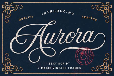 We have 5 free script, vintage, baseball fonts to offer for direct downloading · 1001 fonts is your favorite site for free fonts since 2001. Aurora Script + Frames ~ Script Fonts ~ Creative Market