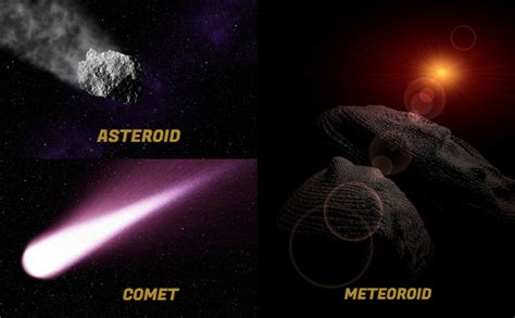 What Is The Difference Between Comets Asteroids Meteors And Meteorites