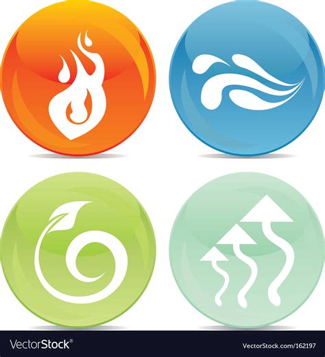 Element Icons Royalty Free Vector Image Vectorstock
