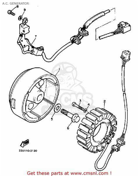 Volvo truck wiring diagrams pdf. Yamaha Xv500k Virago 1983 A.c. Generator - schematic partsfiche