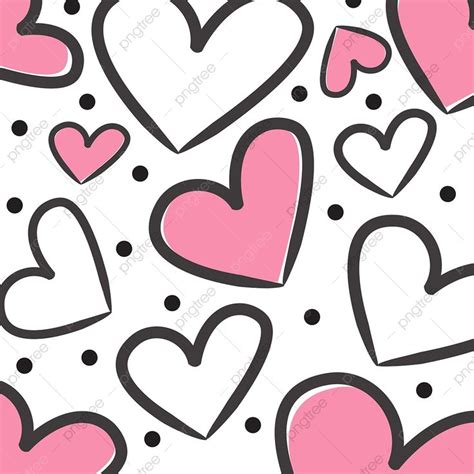 Lindo Patron De Corazon Para San Valentin Png Dibujos Modelo Corazón