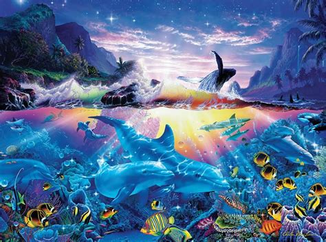 Ocean Dance Dolphin Art Underwater Art Ocean Art