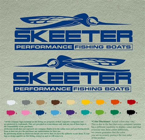 Amazon Com Pair Of Skeeter Performance Boats Compatible Replacement Decals Vinyl Stickers Boat