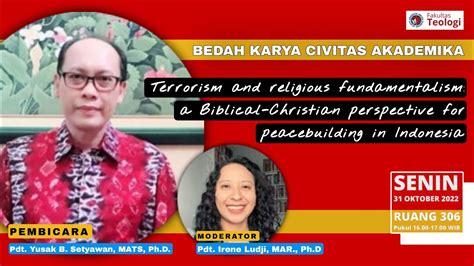 Bedah Karya Civitas Akademika Fakultas Teologi Uksw Youtube