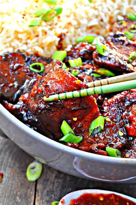 This seitan is fried and then tossed in a beautiful soy based sauce with amazing asian flavors! Vegan Crispy Mongolian Seitan - Rabbit and Wolves