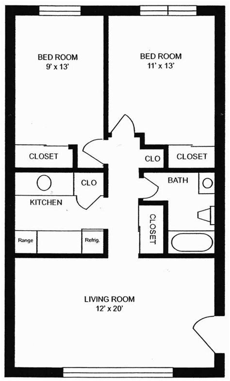 2 Bedroom Open Floor Plan With Loft Floorplans Click
