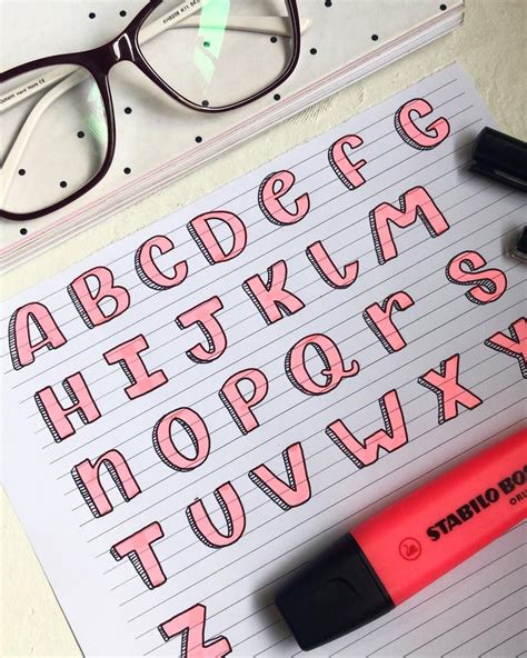 Pin de A s em Lettering Ideias para cadernos Como fazer letra bonita Letras de mão do alfabeto