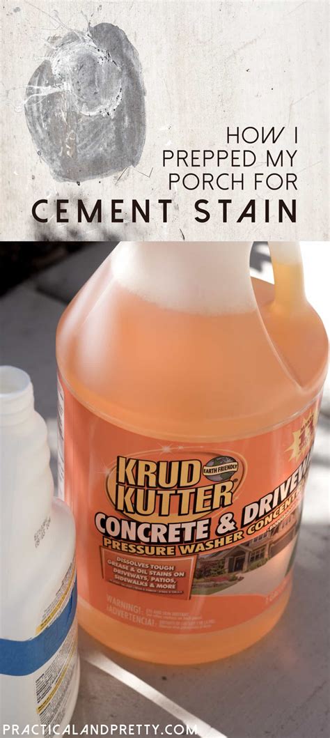 Cleaning Your Concrete Patio | Cement Stain Prep - Practical and Pretty