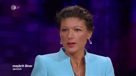 A documentary that captures the work of german politicians at parliamentary level; Sahra Wagenknecht am 29. März 2020 im ZDF bei Maybrit ...