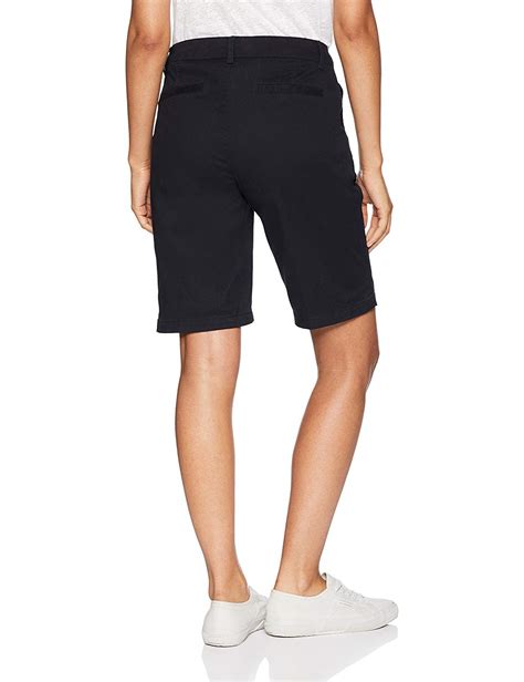 essentials women s 10 inseam solid bermuda short black size 8 0 qf4w ebay