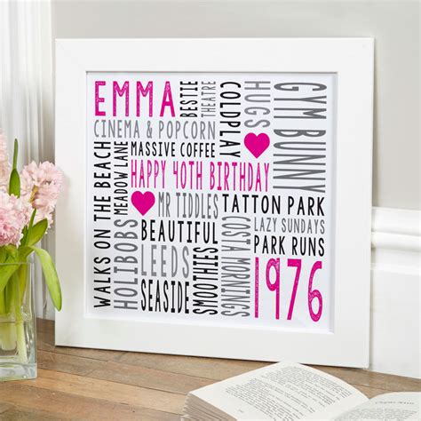 Personalised Typographic Art Prints And Canvases