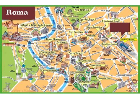Mapa Turístico De Roma 2023 Mapa