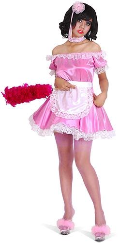 The Famous Sissy Store Sissy Dress Fantasy Uniform Pvc Lingerie Plasticwear Stockings