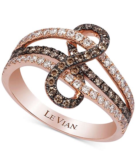 The best levian chocolate diamond rings.engagement rings are the best expression of love, which is why their. Le vian Chocolatier® Gladiator Weave White And Chocolate Diamond Ring (3/4 Ct. T.w.) In 14k Rose ...