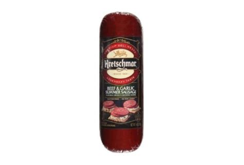 Dextrose, spices, monosodium recipe ideas for a new way to sausage. Buy Kretschmar Beef & Garlic Summer Sausage -... Online | Mercato