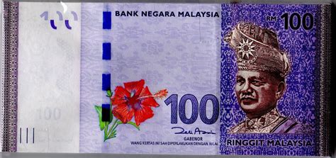 The currency code is sgd and currency symbol is s$. 168 Bank Notes: Malaysia 100 Ringgit (1st Prefix; 0AA)