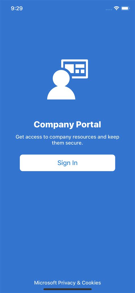 My iphone is stuck on company portal and i dont even have a account