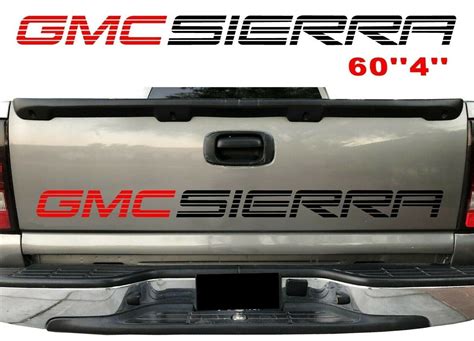 Pour Gmc Sierra Tailgate Vinyl Sticker Gmc Bed Decal Pickup Etsy