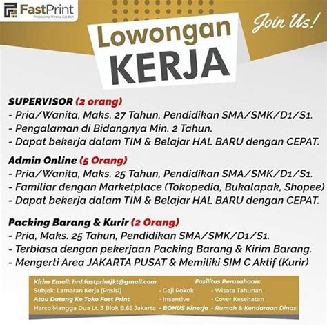 Kurir di bandung cari di antara 16.100+ lowongan kerja terbaru pekerjaan penuh waktu, sementara dan paruh waktu langganan informasi lowongan kerja cepat & gratis pemberi kerja terbaik di bandung kerja: Loker Kurir Bukalapak Bandung / Lowongan Kerja Ninja Xpress Semua Jurusan Tahun 2020 - Loker jne ...
