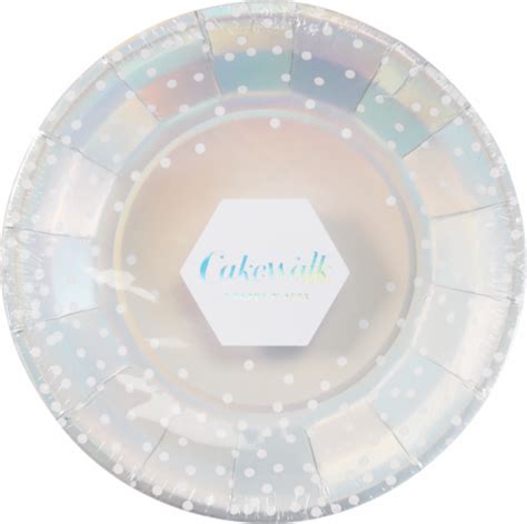 Cakewalk™ Iridescent Polka Dot Party Plates Multi Color 8 Pack Ralphs