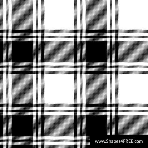 Black And White Check Plaid Vector Pattern Svg Shapes4free