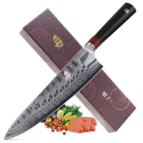 Tuo Cutlery Chef Knife Japanese Damascus Aus 10 Hc Stainless Steel
