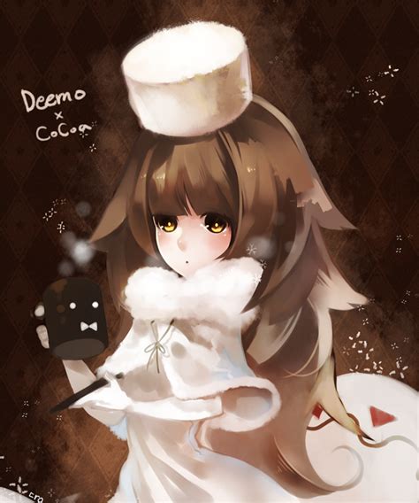 Girl Deemo And Cocoa Cookie Cookie Run And 1 More Drawn By Lestored