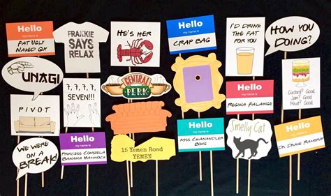 His proposal is the best of both worlds: Friends TV Show themed Photo Booth Props | Etsy | Friends party
