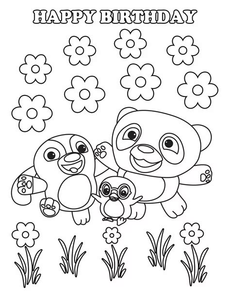 Happy Birthday Ruff Ruff Tweet And Dave Coloring Pages