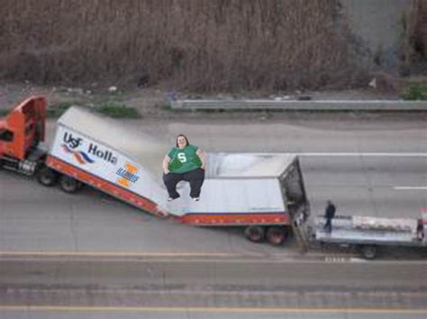 Ot Boise State Equipment Truck Hits A Cow Warning Bloody Image