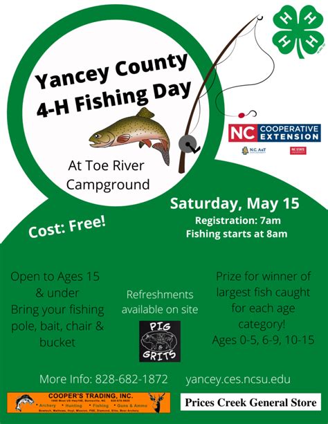 Yancey County 4 H Fishing Day North Carolina Cooperative